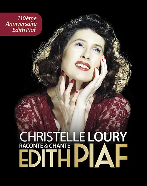 A prévoir // Gala du patrimoine de la chanson française : dîner-concert avec "Revivre l'Emotion Edith Piaf" (Christelle Loury raconte et chante Edith Piaf) – Chéu (Salle des fêtes) (affiche de l’événement)