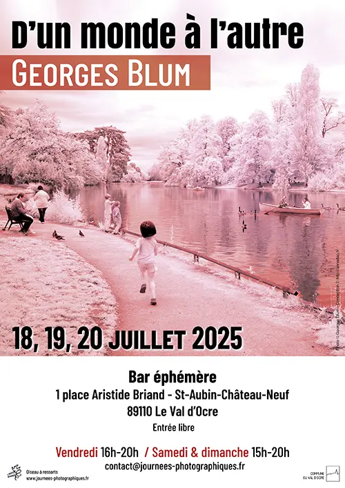 "D'un monde à l'autre" : exposition photo de Georges Blum – Saint-Aubin-Château-Neuf / Le Val d'Ocre (Bar éphémère) (affiche de l’événement)