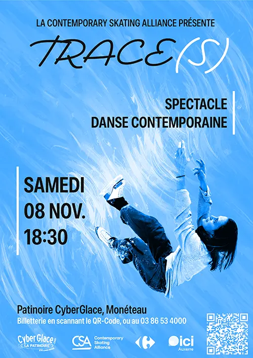 Spectacle "Trace(S)" avec la Compagnie Moins 5 – Monéteau (Patinoire Cyberglace) (affiche de l’événement)
