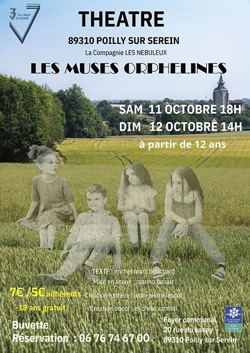 Théâtre : "Les Muses Orphelines" de Michel Marc Bouchard par la Compagnie Les Nébuleux (à partir de 12 ans) – Poilly sur Serein (Salle communale) (affiche de l’événement)