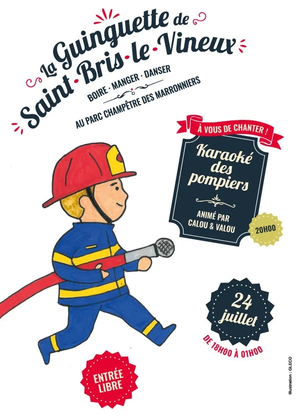 À vous de chanter : karaoké des pompiers – Saint-Bris-le-Vineux (Saint-Bris-le-Vineux (Parc Champêtre des Marronniers)) (affiche de l’événement)