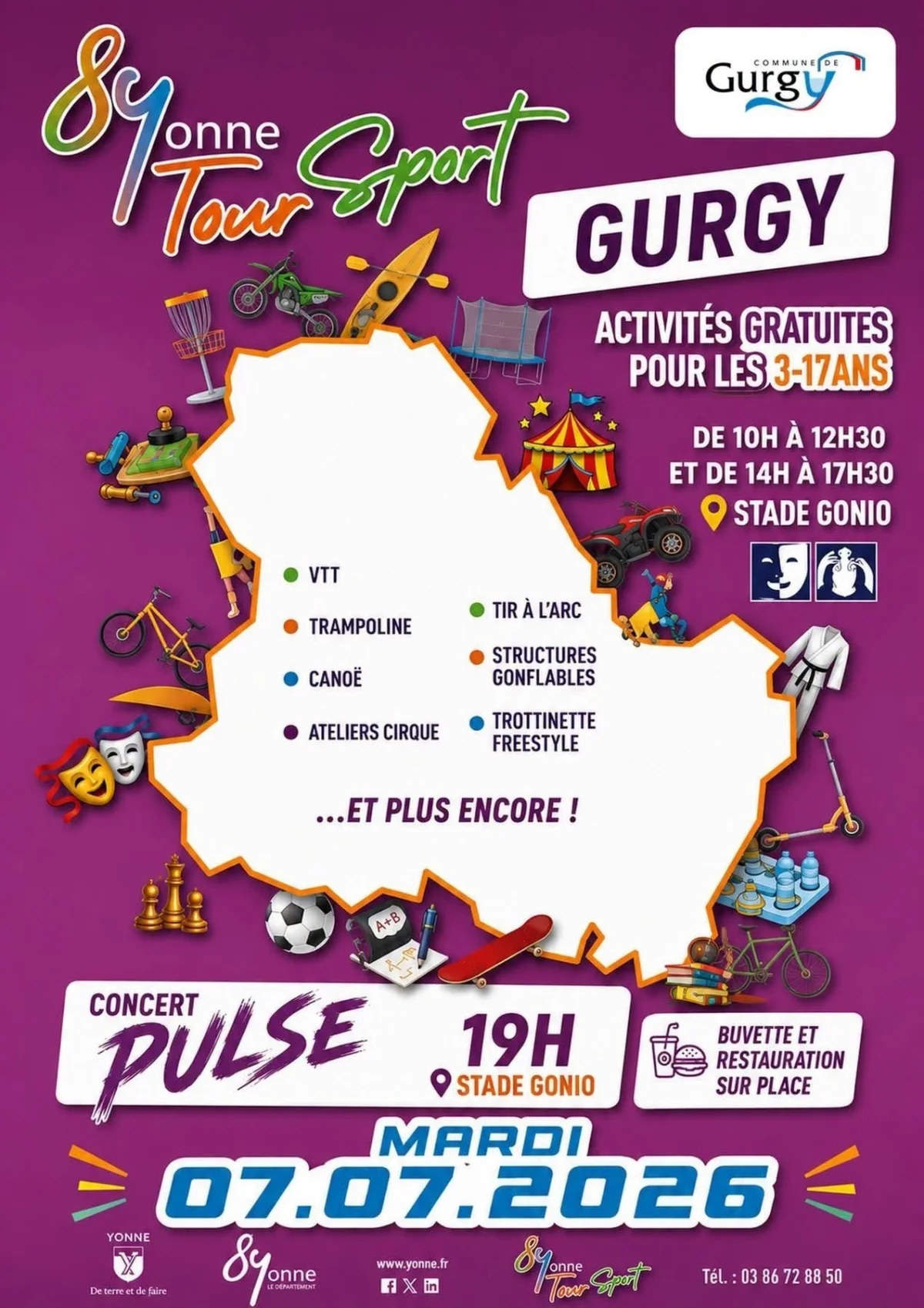 Apéro concert avec Pulse - Pop / Rock – Gurgy (Stade Gonio) (affiche de l’événement)