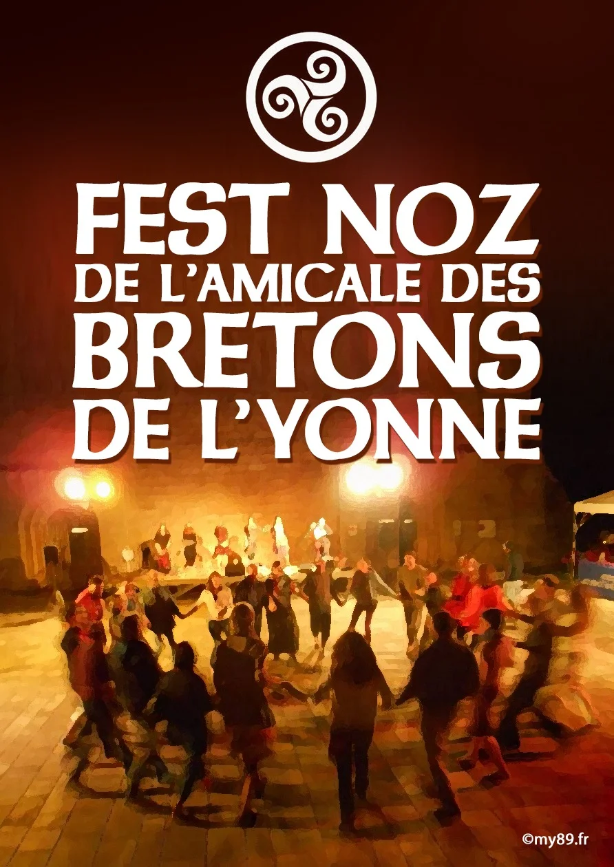 Atelier initiation à la danse bretonne (gratuit) et Fest-Noz animé par l'ensemble de Cornemuses Centre France A Ti A Taille avec l'Amicale des Bretons de l'Yonne – Auxerre (Salle Alliance / Maison de quartier Saint-Siméon) (affiche de l’événement)