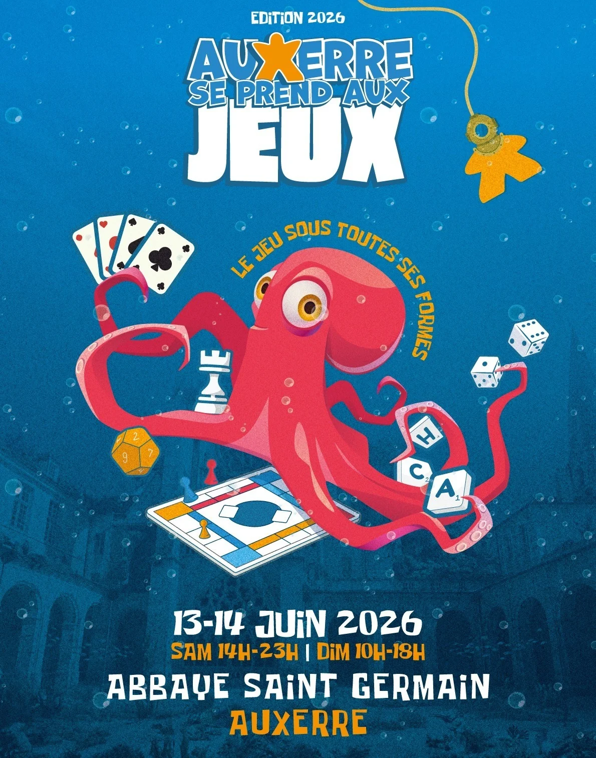 Auxerre se prend aux jeux – Auxerre (Abbaye Saint-Germain) (affiche de l’événement)