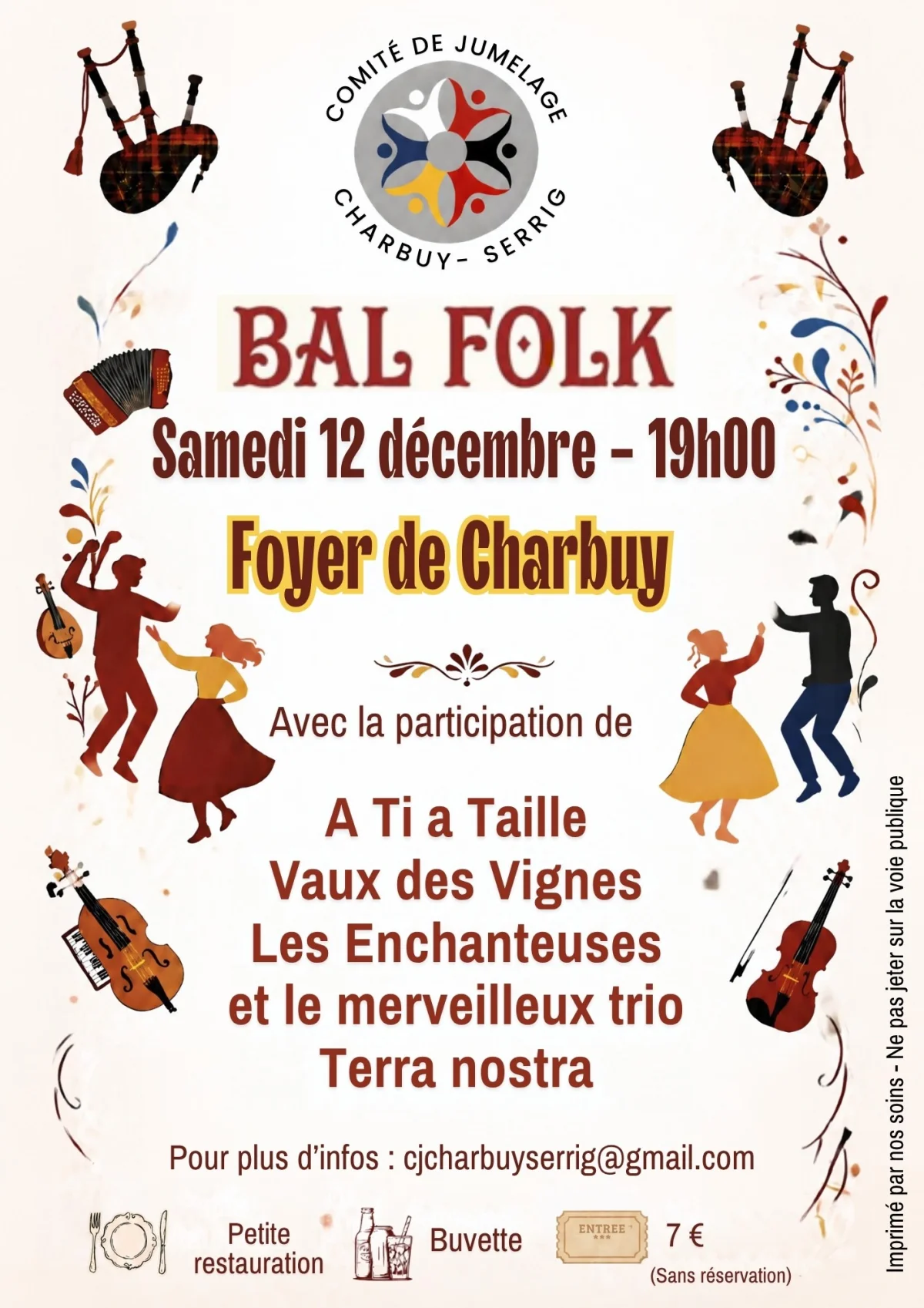Bal Folk – Charbuy (Foyer Communal) (affiche de l’événement)