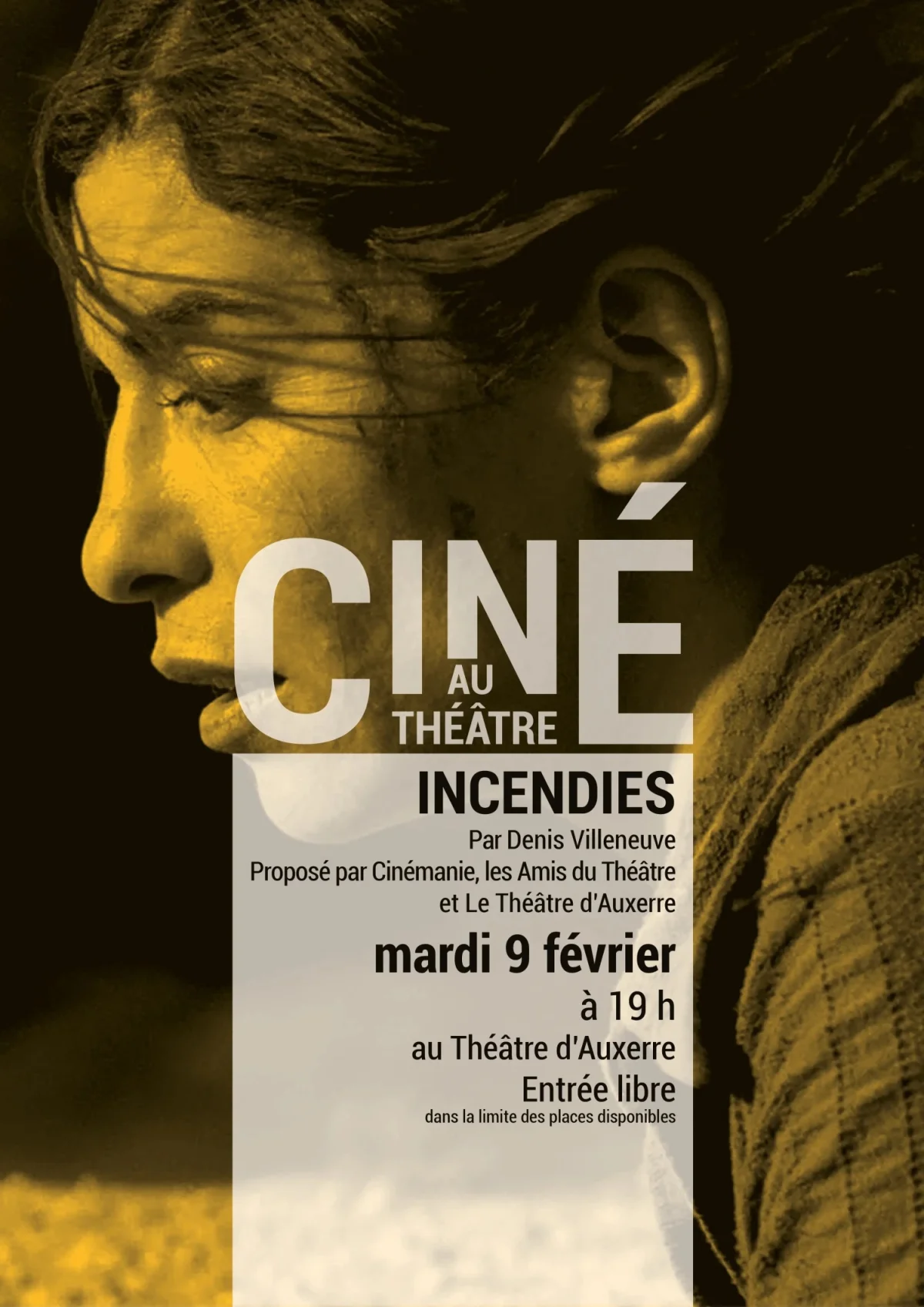 Ciné au Théâtre : Incendies – Auxerre (Théâtre d'Auxerre) (affiche de l’événement)