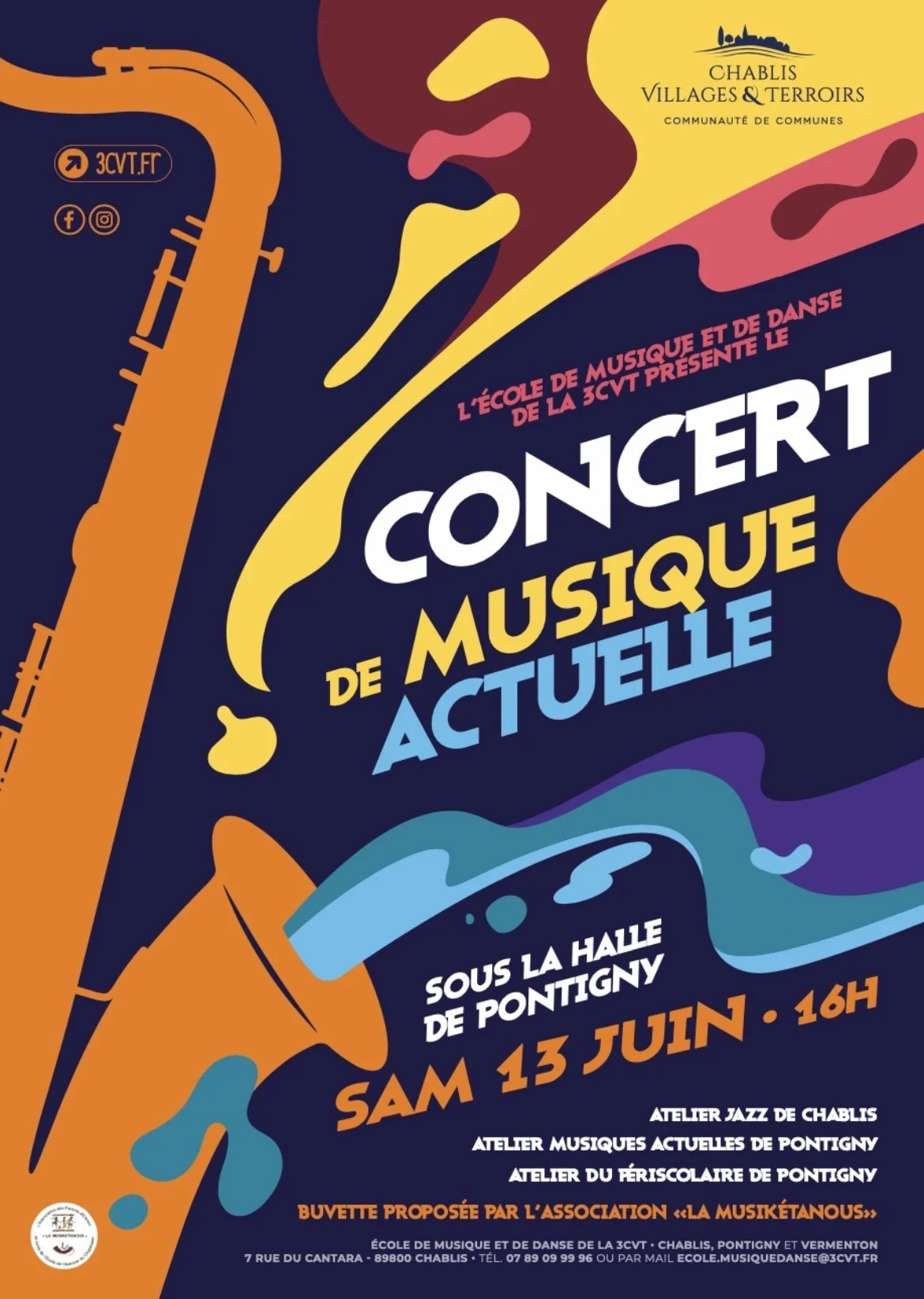 Concert de Musique Actuelle, Jazz – Pontigny (Sous la halle) (affiche de l’événement)