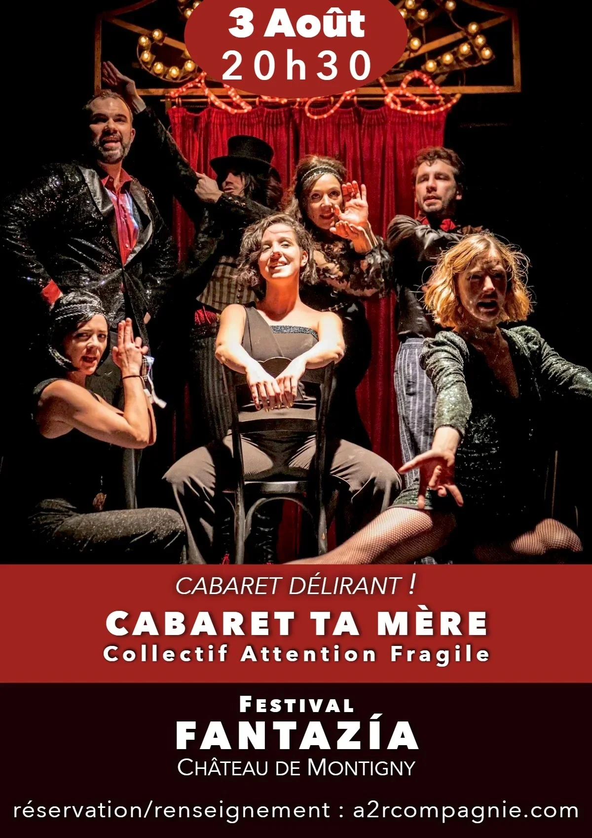 Spectacle : "Cabaret Ta Mère" suivi d'un bal dans le cadre du 7ème Festival Fantazía – Perreux / Charny Orée de Puisaye (Château de Montigny) (affiche de l’événement)
