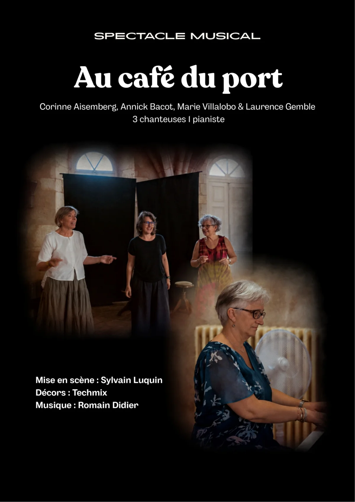 "Le café du port" Spectacle Musical – Auxerre (Théâtre La Scène des Quais) (affiche de l’événement)