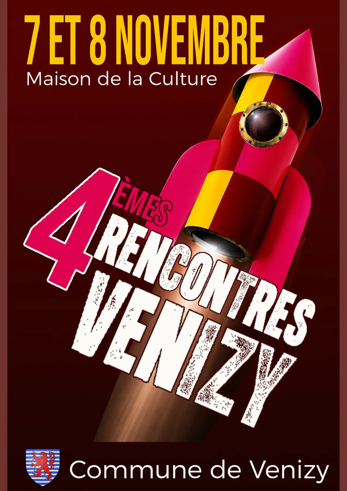 Les 4èmes Rencontres de Venizy (salon multi-artistique) – Venizy (Maison de la Culture) (affiche de l’événement)