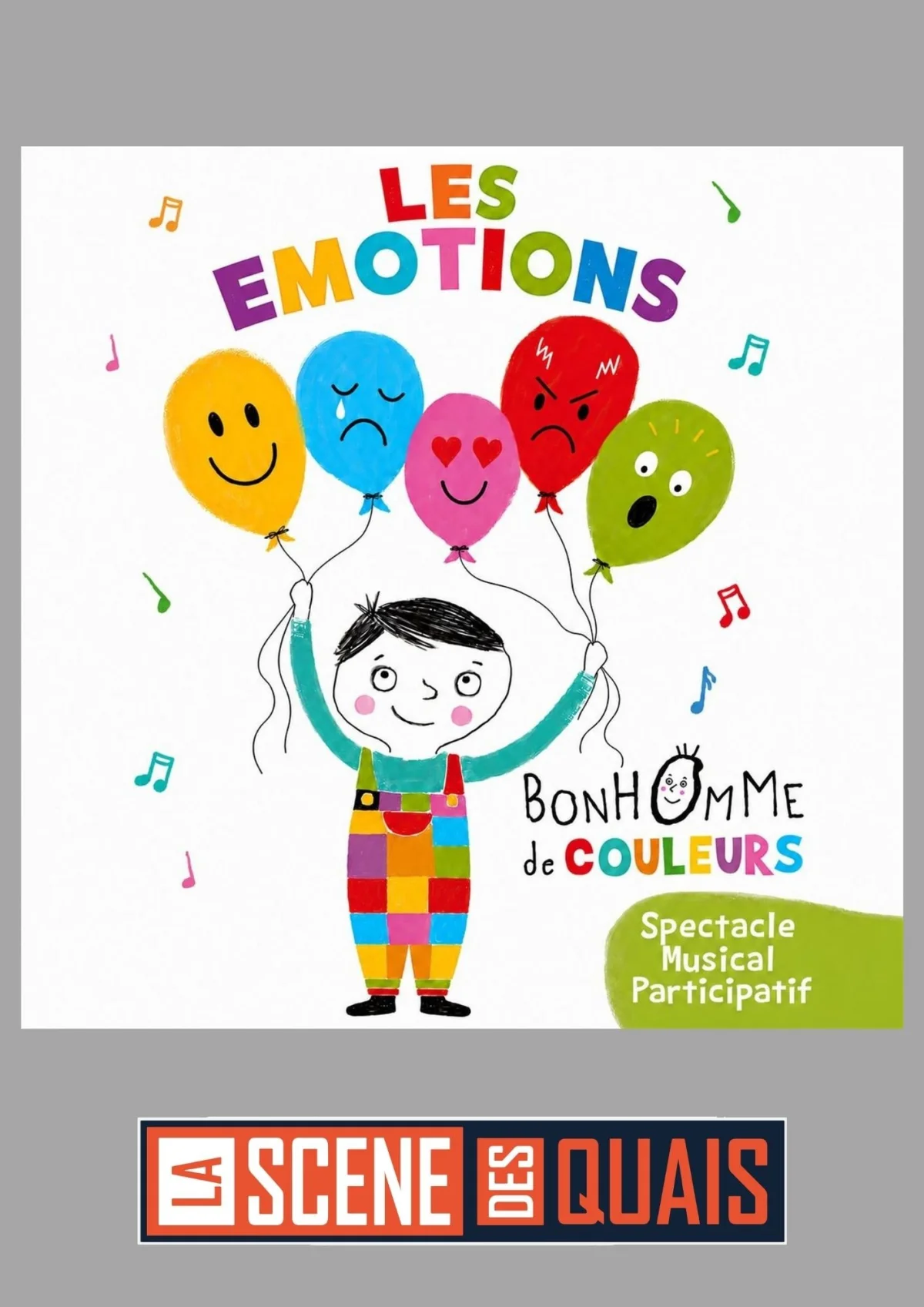 Les émotions - Bonhomme de couleurs / De 2 à 7 ans – Auxerre (théâtre La Scène des quais) (affiche de l’événement)