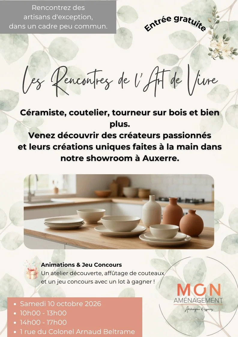 Les Rencontres de l'Art de Vivre – Auxerre (Showroom) (affiche de l’événement)