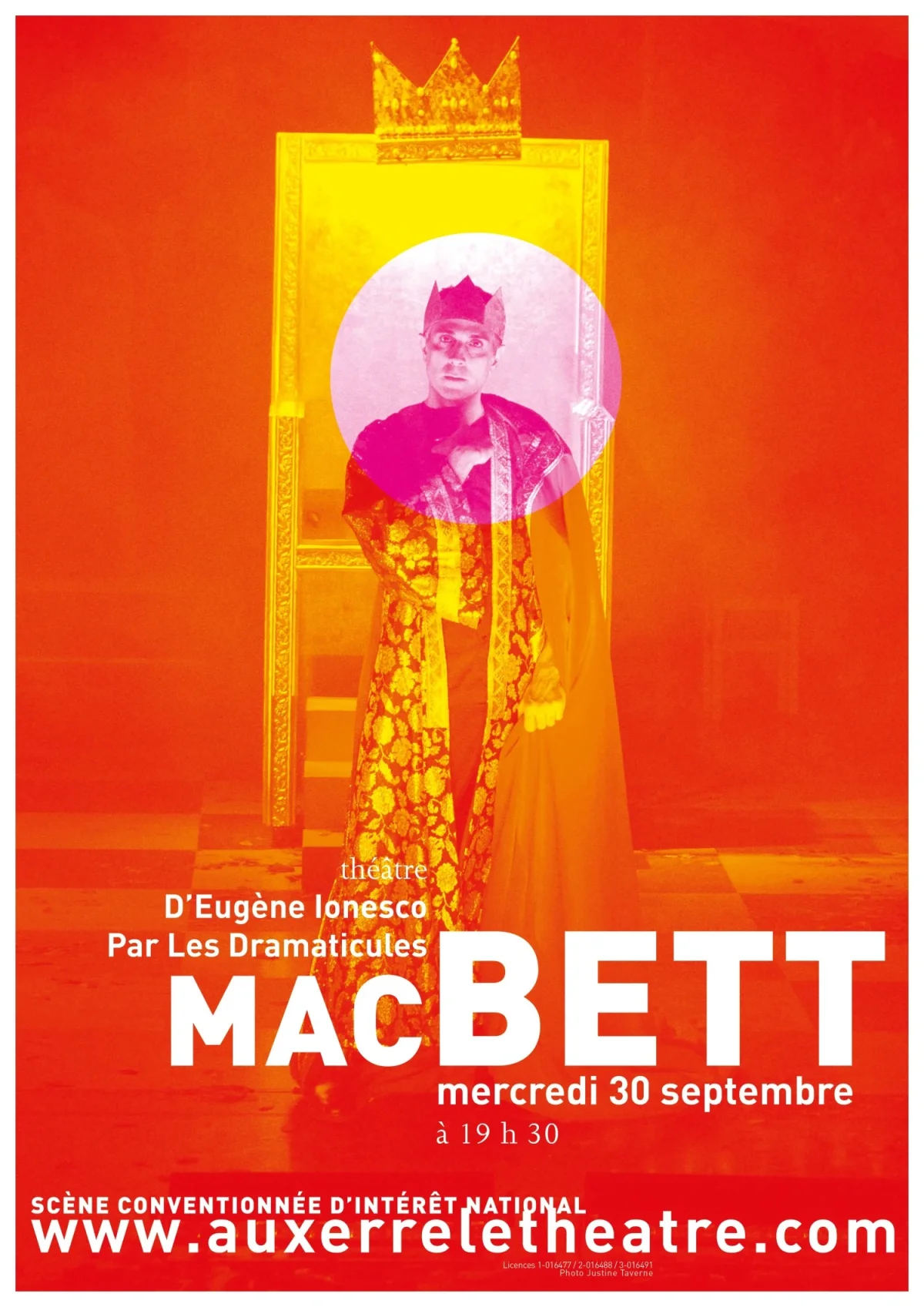 Macbett – Auxerre (Théâtre d'Auxerre) (affiche de l’événement)