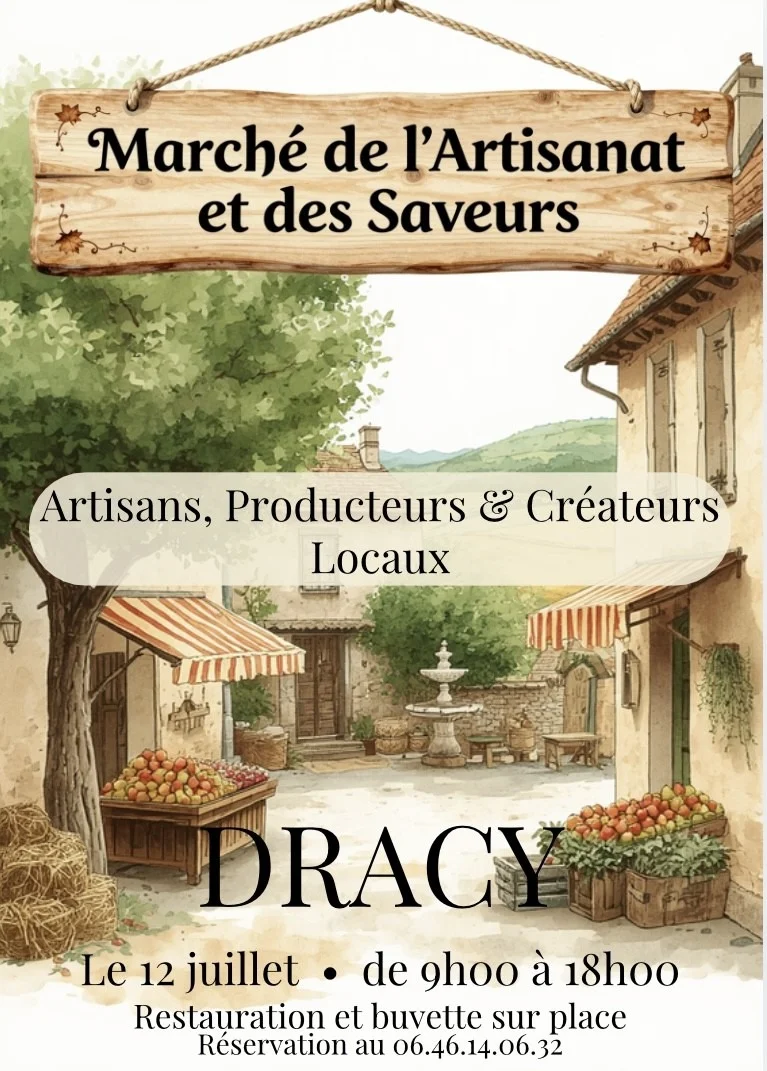 Marché de l’artisanat et des saveurs – Dracy (Grande rue) (affiche de l’événement)