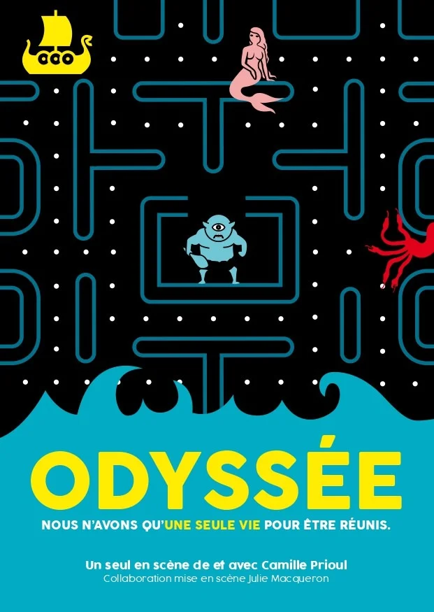 Odyssée / Seul en scène – Auxerre (Théâtre La Scène des Quais) (affiche de l’événement)