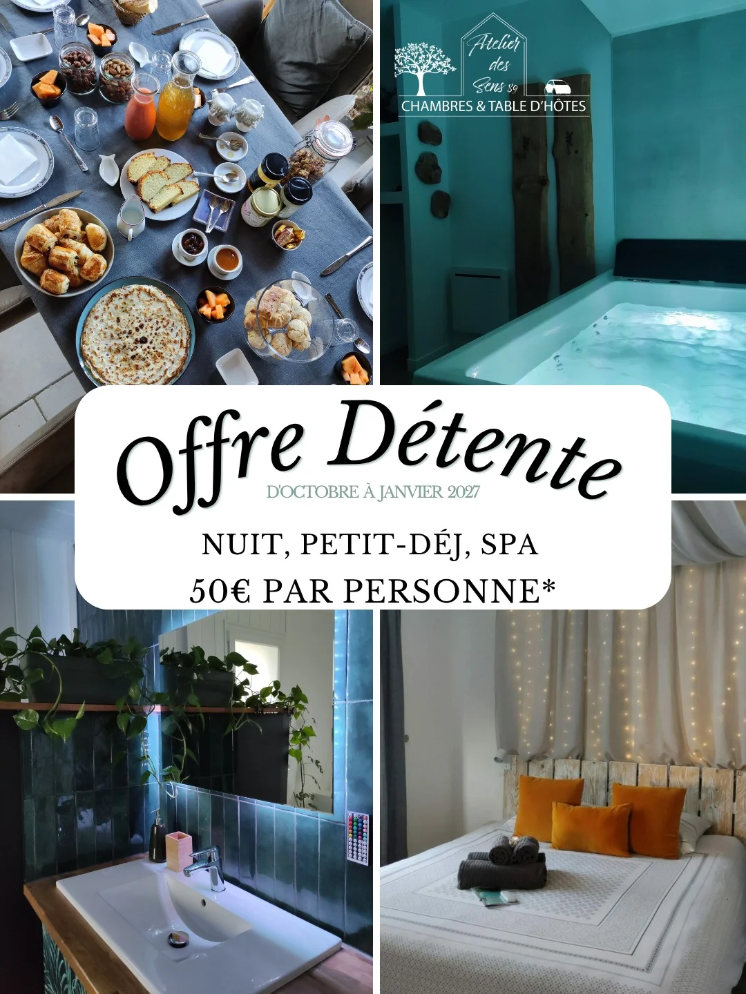 Offre détente à l'Atelier des Sens 89 – Evry (Atelier des sens 89) (affiche de l’événement)