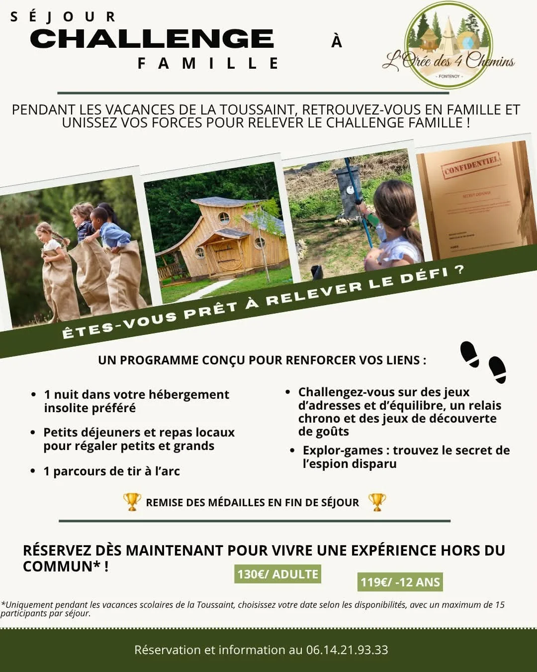 Séjour Challenges et Cohésion Familles – Fontenoy (10 chemin des écoles) (affiche de l’événement)