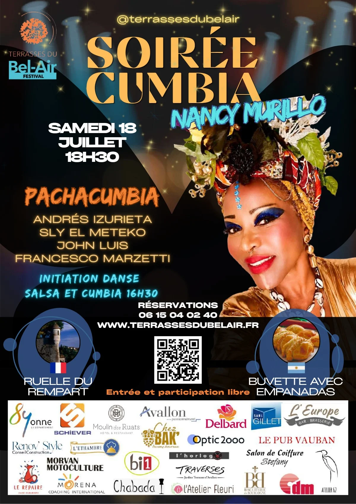Soirée Cumbia dans le cadre du Festival Terrasses du Bel-Air – Avallon (Terrasses du Bel-Air) (affiche de l’événement)