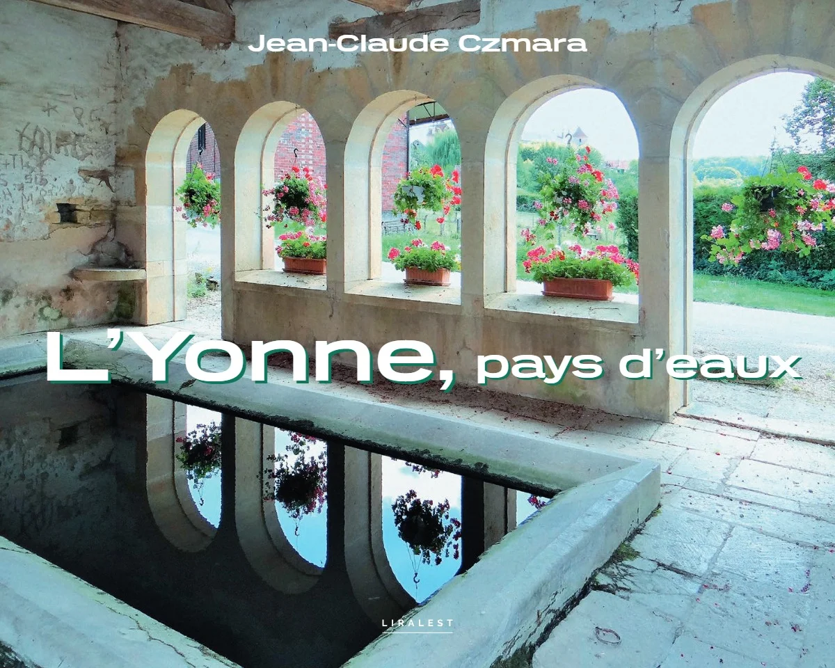 Sortie du nouveau livre "L'Yonne, pays d'eaux" (Lavoirs, fontaines, puits...) de Jean-Claude Czmara (auteur spécialisé dans le patrimoine historique et culturel de l'Yonne et de l'Aube) dans le cadre de la 10ème Fête du Livre au Salon de Jully – Jully (Château de Jully) (affiche de l’événement)
