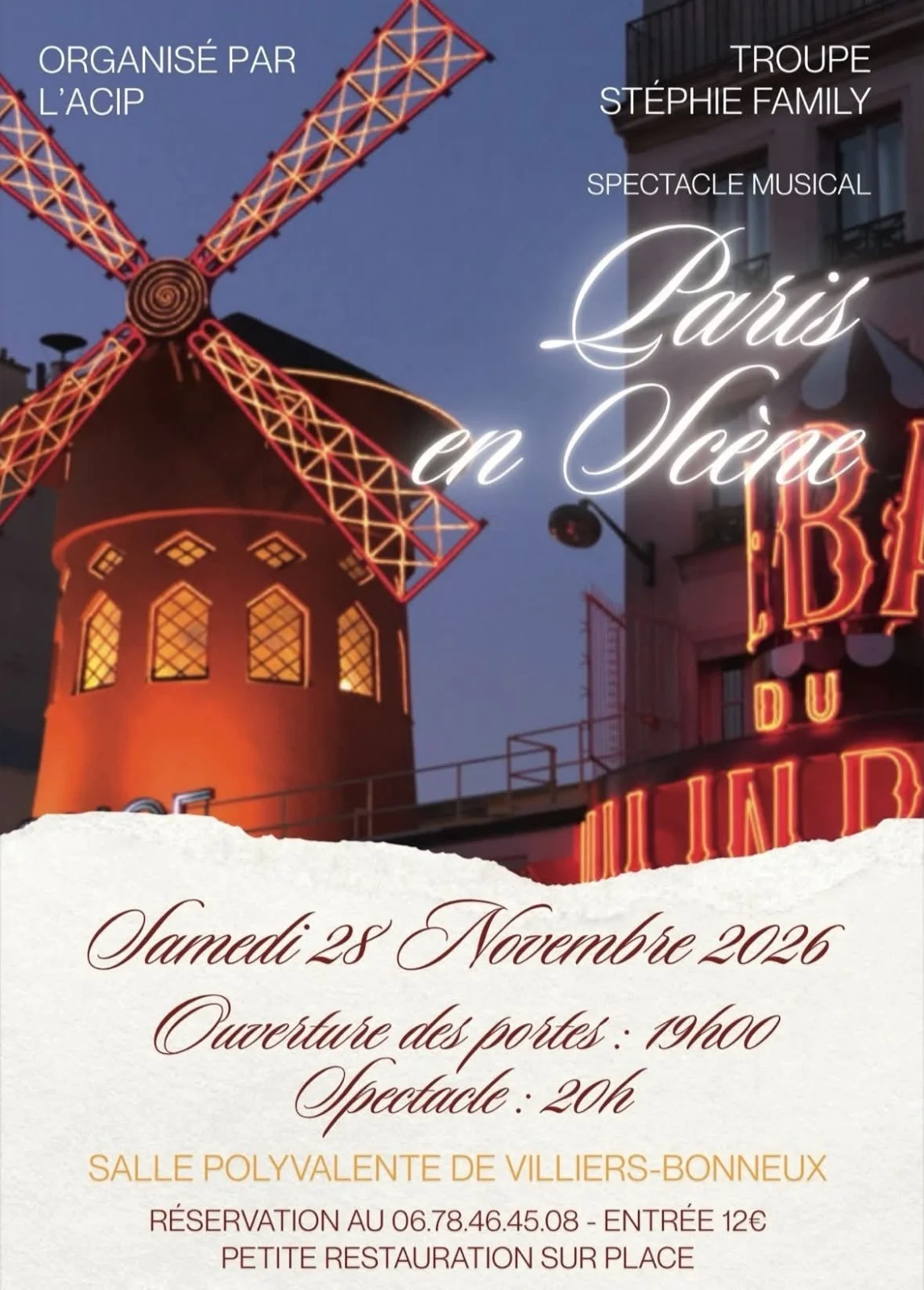 Spectacle musical – Perceneige (Salle polyvalente de Villiers-Bonneux) (affiche de l’événement)