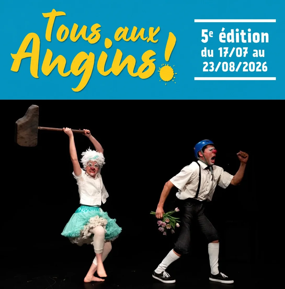 Cabaret Cirque : "Juste un petit bout" (Duo de clown tendre et sensible / Tout public) dans le cadre du festival "Tous aux Angins !" – Tannerre-en-Puisaye (Lieu-dit Les Angins / sous chapiteau) (affiche de l’événement)