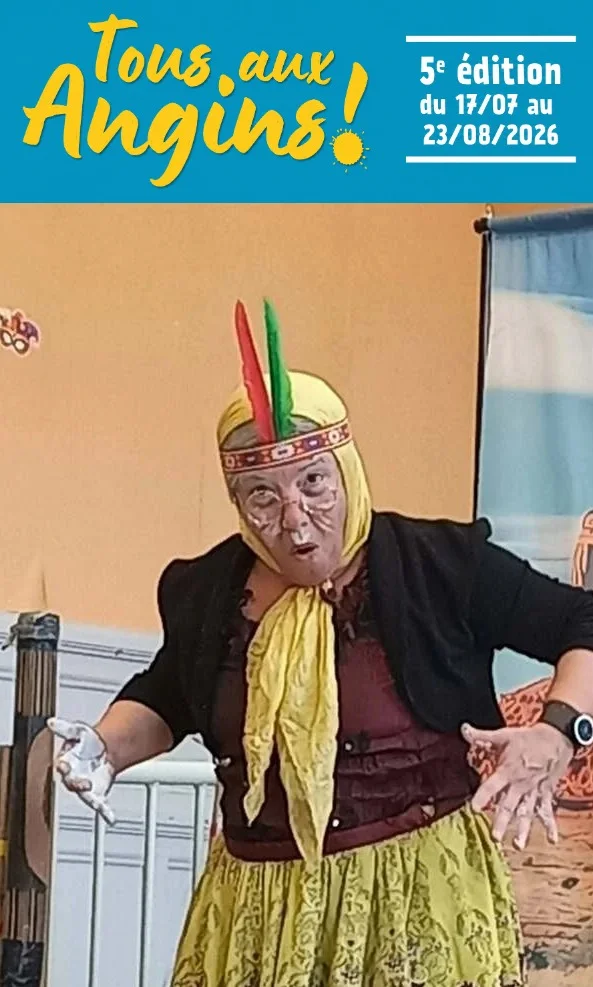 Cabaret Cirque : "Fernande à l’Ouest" (Clown et théâtre humoristique / Tout public) dans le cadre du festival "Tous aux Angins !" – Tannerre-en-Puisaye (Lieu-dit Les Angins / sous chapiteau) (affiche de l’événement)