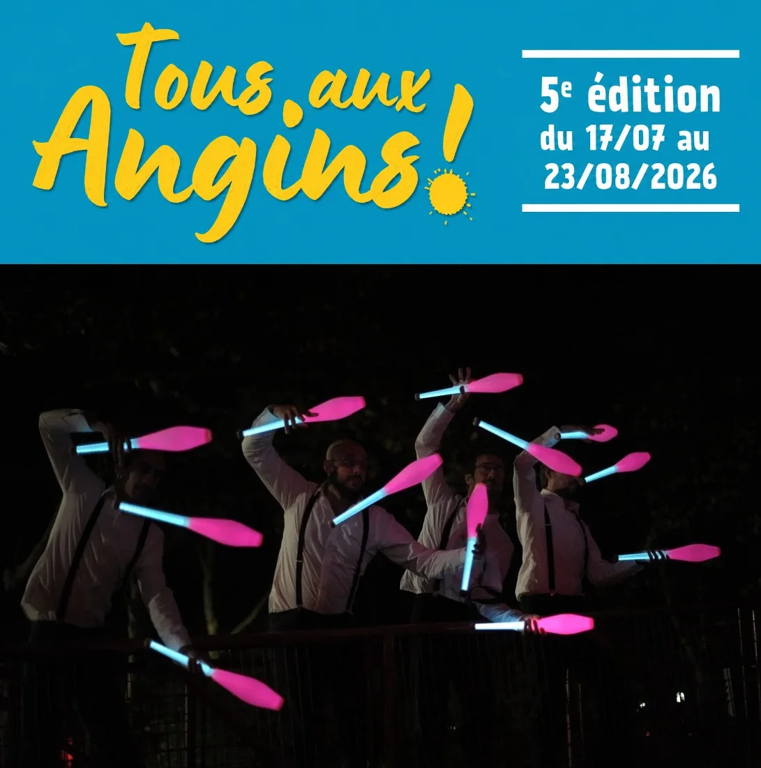 Cabaret Cirque : "Super Héros - nés" (Cirque, théâtre et aventures jonglées rocambolesques / Tout public) dans le cadre du festival "Tous aux Angins !" – Tannerre-en-Puisaye (Lieu-dit Les Angins / sous chapiteau) (affiche de l’événement)