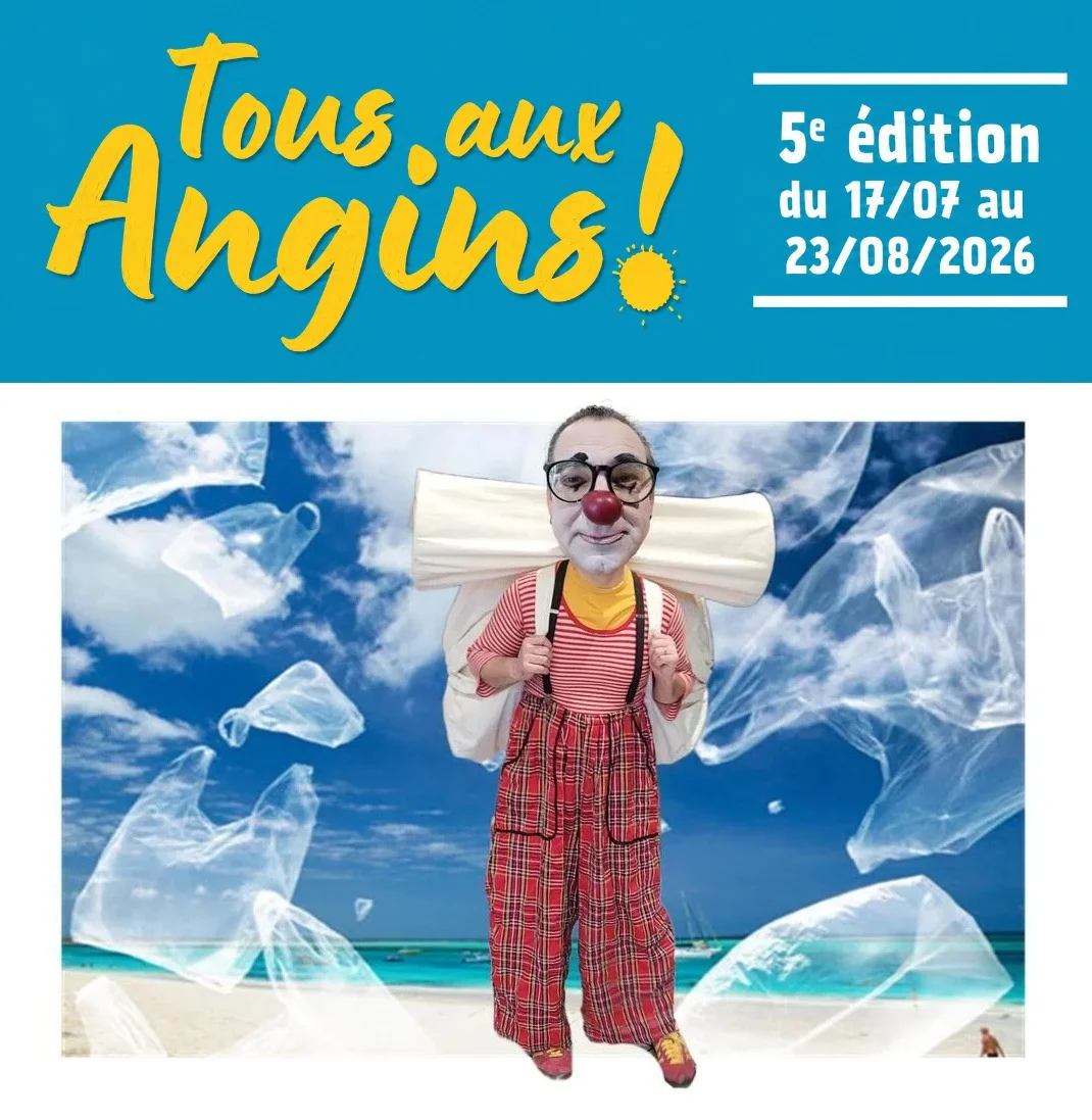 Cabaret Cirque : "Légèreté" (Spectacle de clown et poésie visuelle / Tout public) dans le cadre du festival "Tous aux Angins !" – Tannerre-en-Puisaye (Lieu-dit Les Angins / sous chapiteau) (affiche de l’événement)