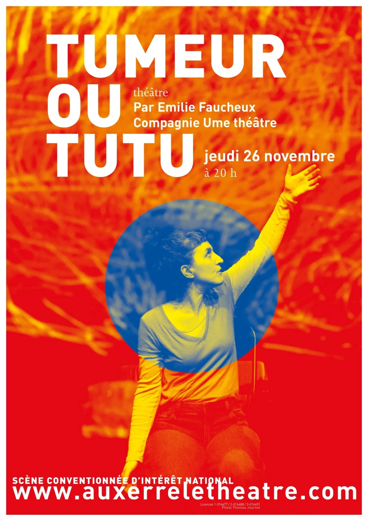 Tumeur ou tutu – Auxerre (Théâtre d'Auxerre) (affiche de l’événement)