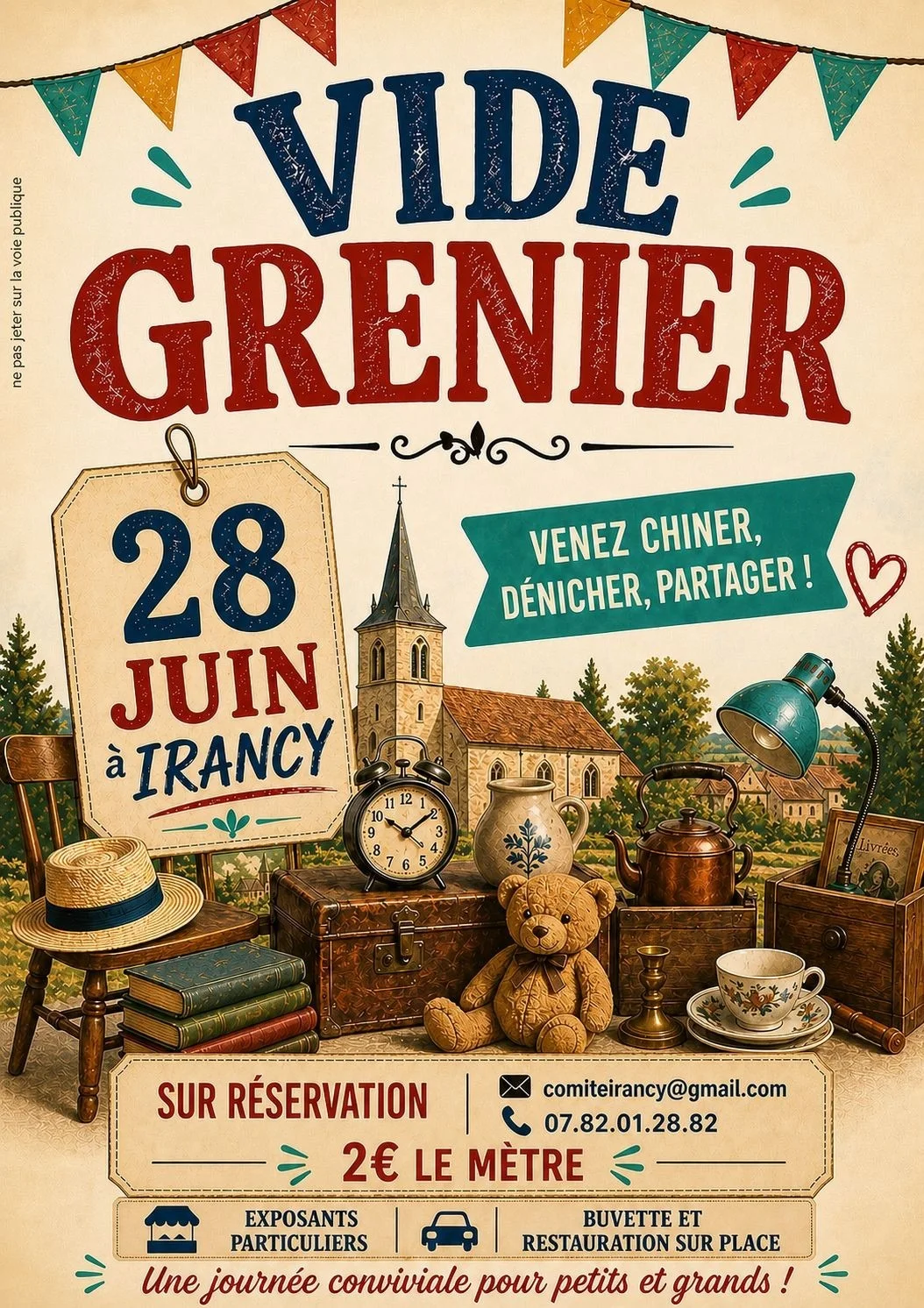 Vide greniers d'Irancy – Irancy (rue Soufflot) (affiche de l’événement)