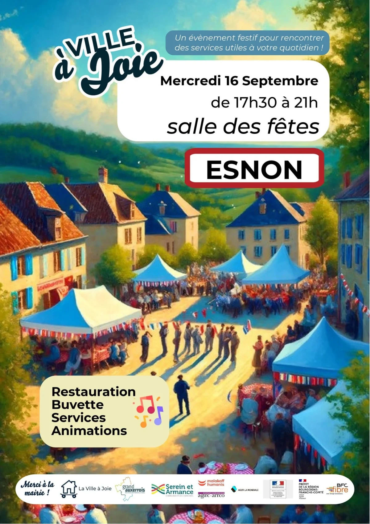 Ville à Joie à Esnon – Esnon (Salle des fêtes) (affiche de l’événement)