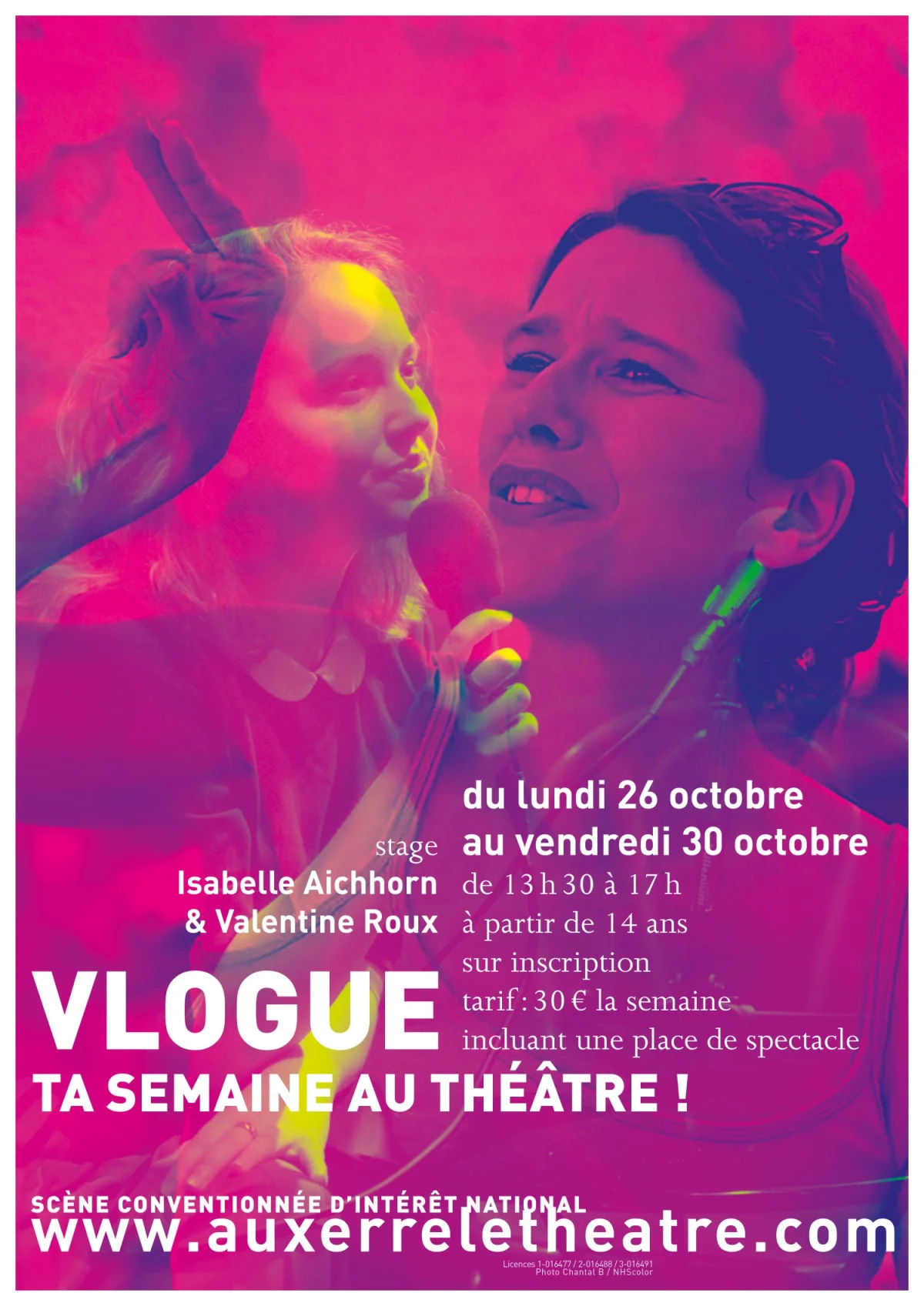 Vlogue ta semaine au Théâtre ! – Auxerre (Théâtre d'Auxerre) (affiche de l’événement)