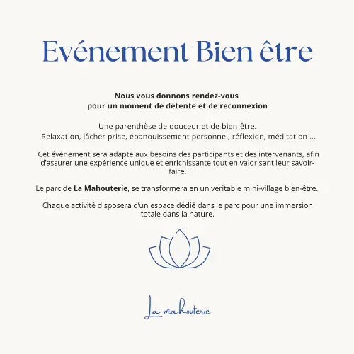 Bien-être à La Mahouterie — visuel