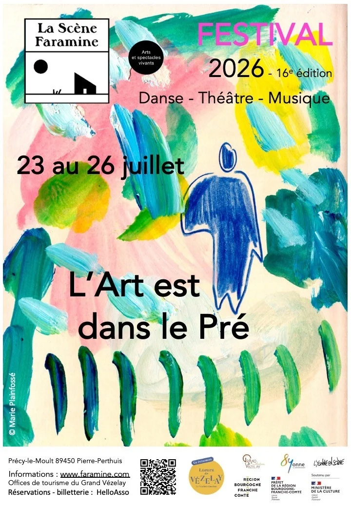 16ème Festival L'Art est dans le Pré – Pierre-Perthuis (La Scène Faramine) (affiche de l’événement)