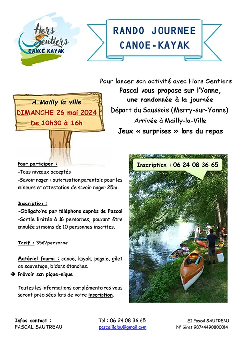 Balade Canoe Kayak Mailly la Ville 26 05 2024.webp