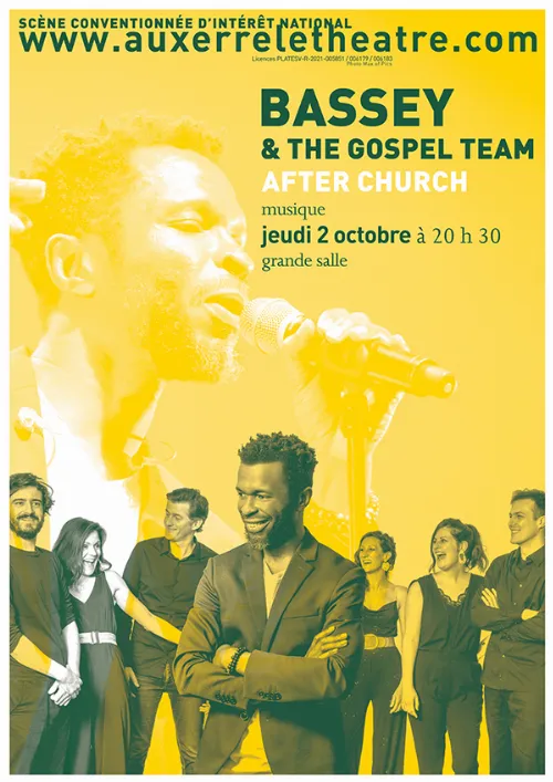Concert "After Church" avec Bassey & The Gospel Team – Auxerre (Le Théâtre d'Auxerre) (affiche de l’événement)