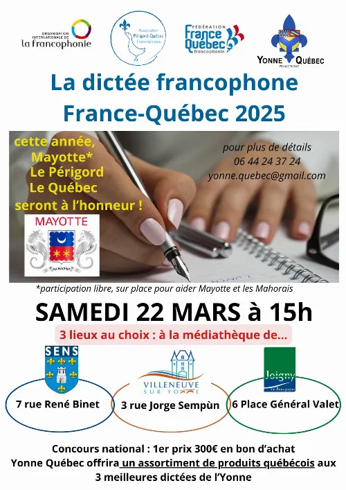 Dictee Francophone ludique Yonne 22 03 2025.webp