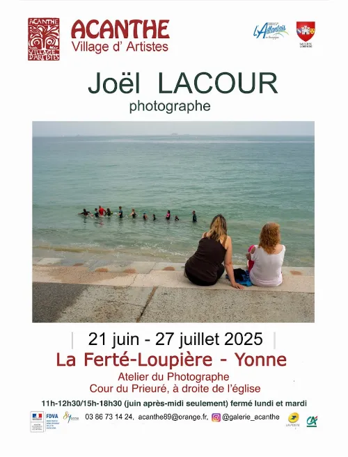 Exposition "Regarder La Mer" par Joël Lacour (photographe) – La Ferté Loupière  (L’atelier du photographe) (affiche de l’événement)