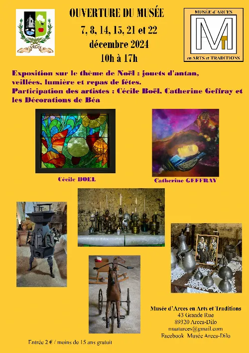 Exposition Noel Musee Arces 7 au 22 decembre 2024.webp