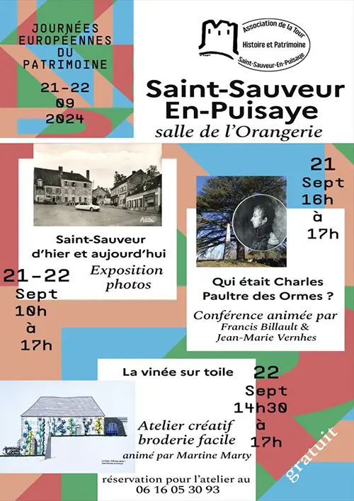 Journees du Patrimoine St Sauveur en Puisaye 21 et 22 septembre 2024.webp