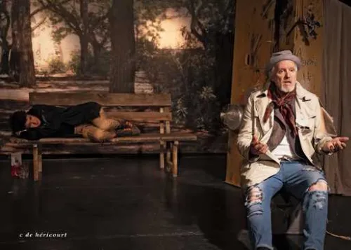 Théâtre : "La ballade des perdus" avec David Levet et Charlotte Woehling (cie Colonel Crucial Club) – Fontaines (Théâtre de l'Atelier Bleu) (affiche de l’événement)