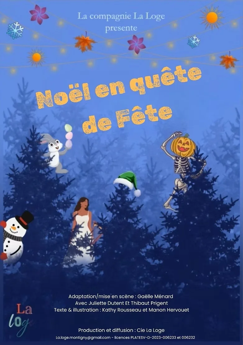 NOEL EN QUETE DE FETE – Auxerre (Péniche théâtre La scène des quais) (affiche de l’événement)