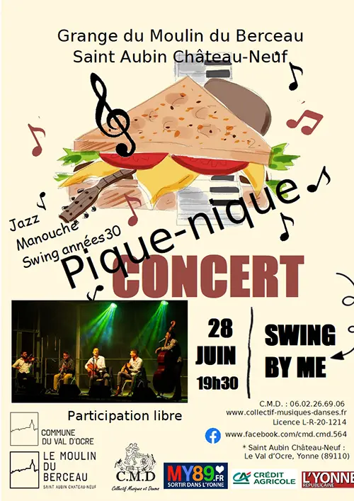 Pique Nique Concert Moulin du Berceau Saint Aubin Chateau Neuf 28 06 2024.webp