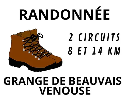 Randonnée (2 circuits 8 et 14km) – Venouse (La Grange de Beauvais) (affiche de l’événement)