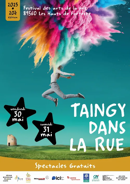 Taingy dans la rue (20ème édition sur 2 jours) – Taingy / Les Hauts de Forterre (Village de Taingy) (affiche de l’événement)