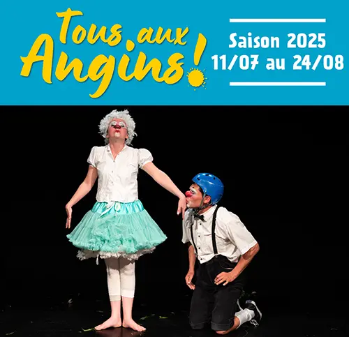 Cirque / Clown : "Juste un petit bout" (Clown – Tout public à partir de 3 ans) dans le cadre du Festival "Tous aux Angins !" – Tannerre-en-Puisaye (Lieu-dit Les Angins) (affiche de l’événement)