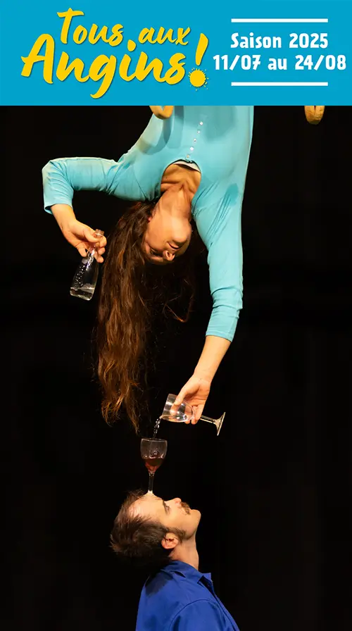 Cirque jonglage : "Le vertige de l’envers" (Tout public) dans le cadre du Festival "Tous aux Angins !" – Tannerre-en-Puisaye (Lieu-dit Les Angins) (affiche de l’événement)