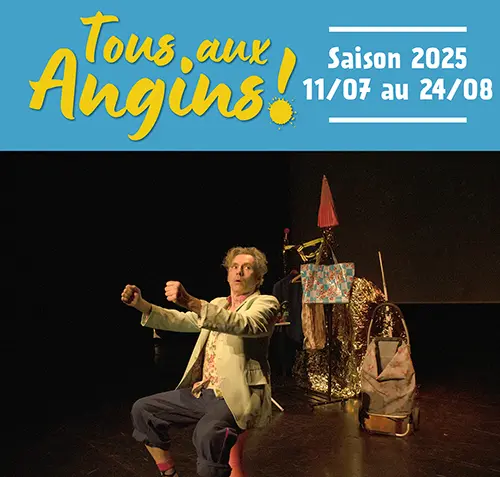 Théâtre : "L’agité du vocable" (Tout Public à partir de 12 ans) dans le cadre du Festival "Tous aux Angins !" – Tannerre-en-Puisaye (Lieu-dit Les Angins) (affiche de l’événement)