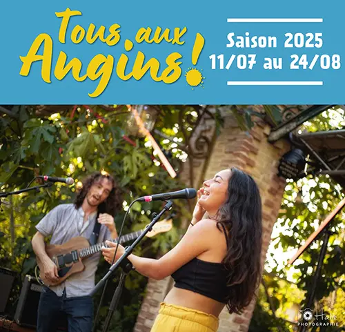 Musique avec Tea at Nine (Jazz - Rock) dans le cadre du Festival "Tous aux Angins !" – Tannerre-en-Puisaye (Lieu-dit Les Angins) (affiche de l’événement)