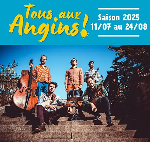 Musique avec La pêche (Balkan boogie) dans le cadre du Festival "Tous aux Angins !" – Tannerre-en-Puisaye (Lieu-dit Les Angins) (affiche de l’événement)